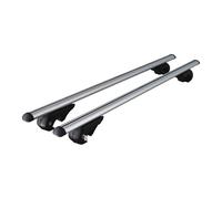 MENABO BRIO - Barras portaequipajes, 120 cm, Plata