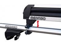 Menabo - Iceberg Esquí Extensible (8 Unidades), Color Negro