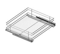 Menage Confort Bandeja extraíble para Mueble de Cocina Cesto, Acero Cromo, Ancho 362-368 mm