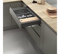 Menage Confort Cubertero para cajón acabado antracita para cajones de ancho exterior 600mm