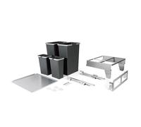 Menage Confort Cubo Basura Ecológico M600 2x35L + 2x8L Guía Grass Extracción Total Cierre Amortiguado con Tapa