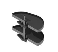 Menage Confort Nova Flat Dolphin-I - Bandeja Extraíble Módulo Rinconero Cocina Antracita Mano Izquierda Puerta 400 con Cierre Amortiguado y Extracción Total