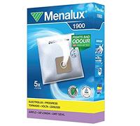 Menalux 1900 - Pack de 5 bolsas y 2 filtros para aspiradoras Ariete Diablo, Fagor VCE2000, Taurus Panamera y Ufesa Activa, Power S y Ionic
