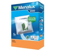 Menalux 2000 Pack con 5 Bolsas y 1 Filtro para Aspiradores Bosch y Siemens, Sintético, microfiltro, Blanco