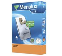 Menalux 2111 - Pack de 4 bolsas sintéticas y 1 filtro para aspiradoras Moulinex y Rowenta Compacteo, Compacteo Ergo y Citi Space