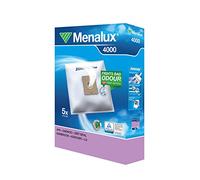 Menalux 4000 - Pack de 5 bolsas sintéticas y 1 filtro para aspiradoras Fagor, Severin, Solac Beagle y Springtec y Taurus Avensis, Golf, Polo y Vitara