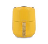 Menastyl - Freidora sin aceite de aire caliente Colorama - azafrán - sin PFAS - 4,5 L - 8 programas - Temperatura hasta 200 °C - Temporizador de 1 hora - Cesta y rejilla compatible con lavavajillas