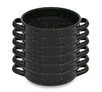 Menax - Cazuela Mini - Paellera Mini en Acero Vitrificado - Set de 6 - Diámetro 18 cm