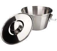 Menax - Flanero con Tapa y Cierre en Acero Inoxidable - Ø 18 cm