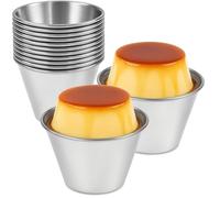 Menax - Flanero Individual en Acero Inoxidable - Set de 12 - Ø 8 cm