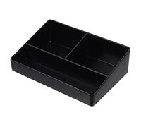 MENAYODA Organizador de estación de café, 3 compartimentos, soporte para café, paquete para té, café, edulcorantes, jarra de leche