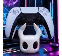 Menbis - Soporte universal para mando de videojuegos con diseño de calavera, impresión 3D, minimalista, blanco, duradero y elegante organizador para PS5, Xbox, Switch, decoración de juegos (negro)