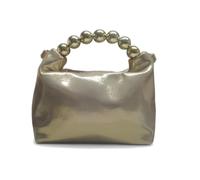 Menbur Bolso de Fiesta AMB0400 Oro con Asa de Bolas, Cadena y Cierre para Mujer - Mujer color: oro talla: U