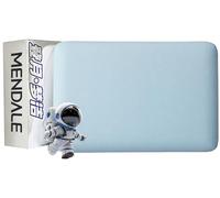 MENDALE Almohadas de Espuma Viscoelástica para Dormir, Almohada Refrescante para Aliviar el Dolor de Cuello, Diseño Contorneado Tamaño Queen para Personas Que Duermen de Lado (Azul)
