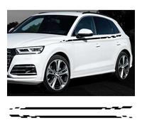 MenDaOLv Auto Pegatinas de Calcomanías Body Stripe Lateral,para Audi Q5 FY B9 8R B8 SQ5 80A Auto gráfico decoración del Cuerpo Accesorios Puerta Lateral Falda calcomanías.,Red