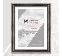 Mende Frames Marco de fotos antiguo 20 x 25 cm, color metal, marco de fotos de madera, marco de fotos barroco de metal, fabricado en Alemania I V450