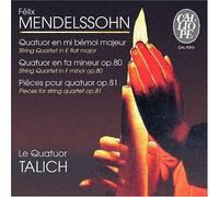 Mendelssohn Felix - Quartetti in Mi Bemolle Maggiore E