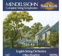 Mendelssohn : Les Symphonies pour cordes, vol. 1. Boughton.