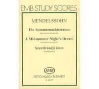 MENDELSSOHN - Sueño de una Noche de Verano Op.21 para Orquesta (Partitura Bolsillo) (Darvas)