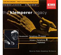 Mendelssohn : Symphonie 3 Schubert Symphonie 8 ( coll. Klemperer Legacy )