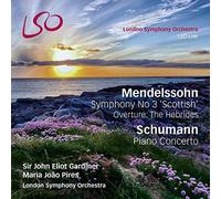 Mendelssohn: Symphony No.3 'Scottish'; Hebrides Overture; Schumann: Piano Concerto (Bonus Blu-Ray audio/video disc) by Maria Joao Pires (2014-05-04)