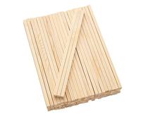 Mendi 100 Palitos Cuadrados de Madera 25 cm x 8 mm x 8 mm