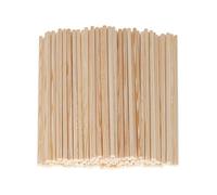 Mendi 100 Palitos Redondos de Madera 20 cm y 5,5 mm Madera Natural I Manualidades I Artesania I Usos en cocina I Postres I Helados I Calidad I Modelismo I Palillos I Palos