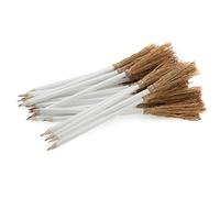 MENDI 25 Lapiceros con Escoba. 26 cm. Blanco.