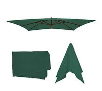 Mendler Funda de repuesto para sombrilla Florida, 3 x 4 m, poliéster, color verde