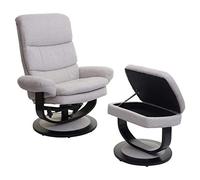 Mendler HWC-C16 - Sillón de relax (con compartimento de almacenamiento), color beige