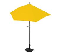 Mendler Parla - Sombrilla semicircular (270 cm, con soporte), color amarillo