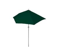 Mendler Sombrilla semicircular Parla para balcón, protección UV 50+, poliéster y aluminio, 3 kg, 270 cm, sin soporte, color verde