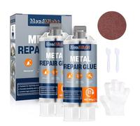 MendMight 160g Soldadura en Frio para Metal, Epoxi 2 Componentes Pegamento Extrafuerte, Resina Epoxi Universal Adecuado para Pegar Metal, Plástico, Madera, Cerámica, Vidrio y Más