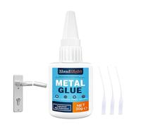 MendMight 30g Pegamento Metal, Transparente e Impermeable Pegamento Metal, Adhesivo Instantáneo Ultra Resistente para Metales, Plásticos, Acero Inoxidable, Cemento, Cerámica