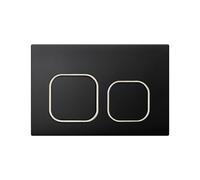 Mendorio Placa de Accionamiento para Inodoro, Compatible con Geberit, Sigma, UP300 y UP320, Dimensiones 243×162 mm, Incluye Kit de Palanca de Descarga y Marco de Instalación.（Negro）