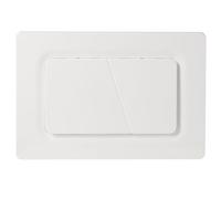 Mendorio Placa de Accionamiento WC, Compatible con Geberit, Sigma, UP300 y UP320, Función de Doble Descarga, Incluye Kit de Palanca de Descarga y Marco de Instalación. (Blanco mate)