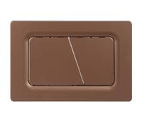 Mendorio Placa de Accionamiento WC, Compatible con Geberit, Sigma, UP300 y UP320, Función de Doble Descarga, Incluye Kit de Palanca de Descarga y Marco de Instalación. (Bronce)