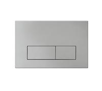 Mendorio Placa de Accionamiento WC, Compatible con Geberit, Sigma, UP300 y UP320, Tamaño de la Placa de Doble Descarga 245×164mm, Incluye Kit de Palanca de Descarga y Marco de Instalación.(Plata).
