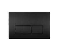 Mendorio Placa de Accionamiento WC, Compatible con Geberit, Sigma, UP300 y UP320, Tamaño de la Placa de Doble Descarga 245×164mm, Incluye Kit de Palanca de Descarga y Marco de Instalación.(Negro).