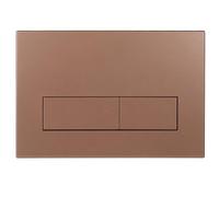 Mendorio Placa de Accionamiento WC, Compatible con Geberit, Sigma, UP300 y UP320, Tamaño de la Placa de Doble Descarga 245×164mm, Incluye Kit de Palanca de Descarga y Marco de Instalación. (Bronce)