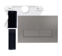 Mendorio Placa de Accionamiento WC de Soporte Para Inserción, Compatible con Geberit Sigma UP300 y UP320，Doble Descarga，245×164mm (Gris oscuro)