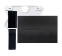 Mendorio Placa de Accionamiento WC de Soporte Para Inserción, Compatible con Geberit Sigma UP300 y UP320，Doble Descarga，245×164mm (Negro)