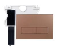 Mendorio Placa de Accionamiento WC de Soporte Para Inserción, Compatible con Geberit Sigma UP300 y UP320，Doble Descarga，245×164mm (Bronce)