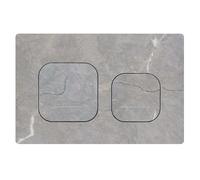 Mendorio Placa de Descarga para Inodoro, Compatible con Geberit Sigma20, UP300 y UP320, Doble Descarga con Regulador y Panel Fijo, Dimensiones 246 x 164 mm (Gris claro-Y8-B)