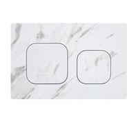 Mendorio Placa de Descarga WC Compatible con Geberit Duofix Sigma, Delta y Basic, Kit de Recambio con Varillas de Accionamiento y Marco de Montaje para UP300 & UP320, 245 x 164 mm(Blanco-Y1-B)