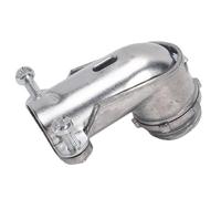 MENDUNER Accesorio de Codo de Conducto Flexible de 1/2 Pulgada | Conector del Apretón de la Aleación del Cinc de 90 Grados para los Conductos de la CA MC