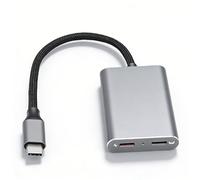 MENDUNER Adaptador de Gafas USB C a AR, Concentrador de Carga y Reproducción con Transmisión 4K 60 Hz y Carga PD 100 W, Compatible con Gafas XREAL Nreal Air RayNeo XR Steam Deck ROG Ally