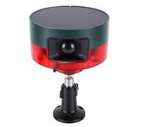 MENDUNER Alarma Solar con Sensor de Movimiento, Dispositivo Disuasorio de Animales Al Aire Libre de 130 DB con 13 Sonidos, Luz Estroboscópica, Control Remoto, USB y Carga Solar para