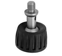 MENDUNER Almohadilla de Goma para Pie de monopié con Diseño de Cabeza Esférica y Eje Central de Acero Inoxidable, Rosca de 3/8 Pulgadas, Textura Antideslizante para Trípode, Piezas de Reparación de