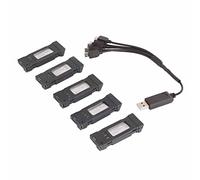 MENDUNER Batería de Litio para Drones RC con Cable Cargador, Batería Resistente y Estable de 3,7 V 1200 MAh para E58 JY019 S168, Larga Vida útil y Carga Segura para Entusiastas de los Cuadricópteros